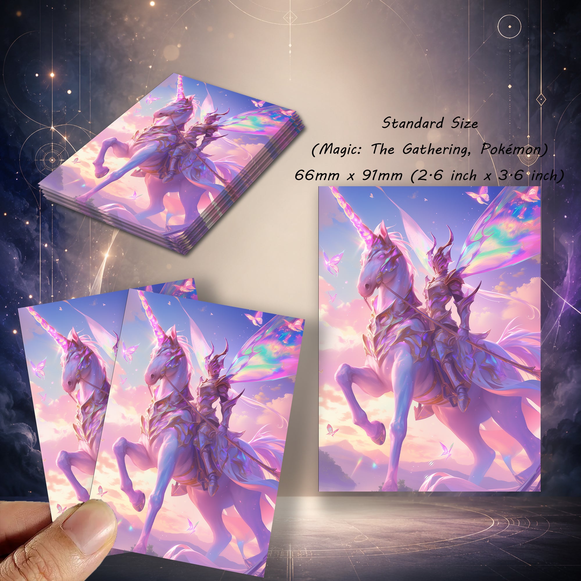 Fairy Knight Unicorn TCG Card Sleeves
