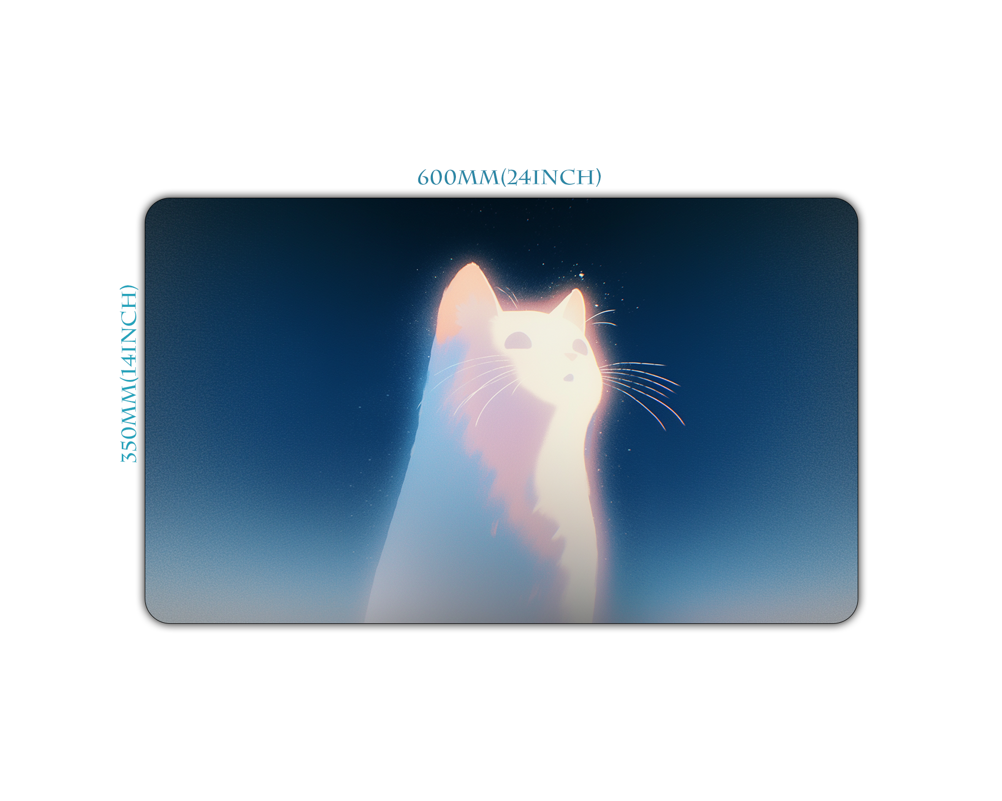 Glowing Cat Play Mat| TCG Card game