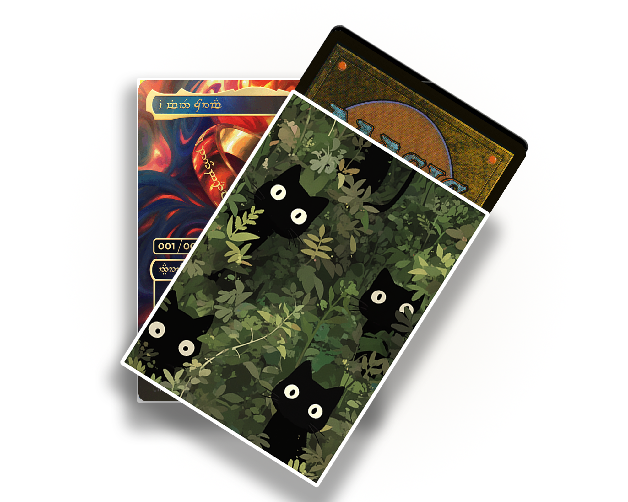 Kawaii Black Cat Card Sleeves