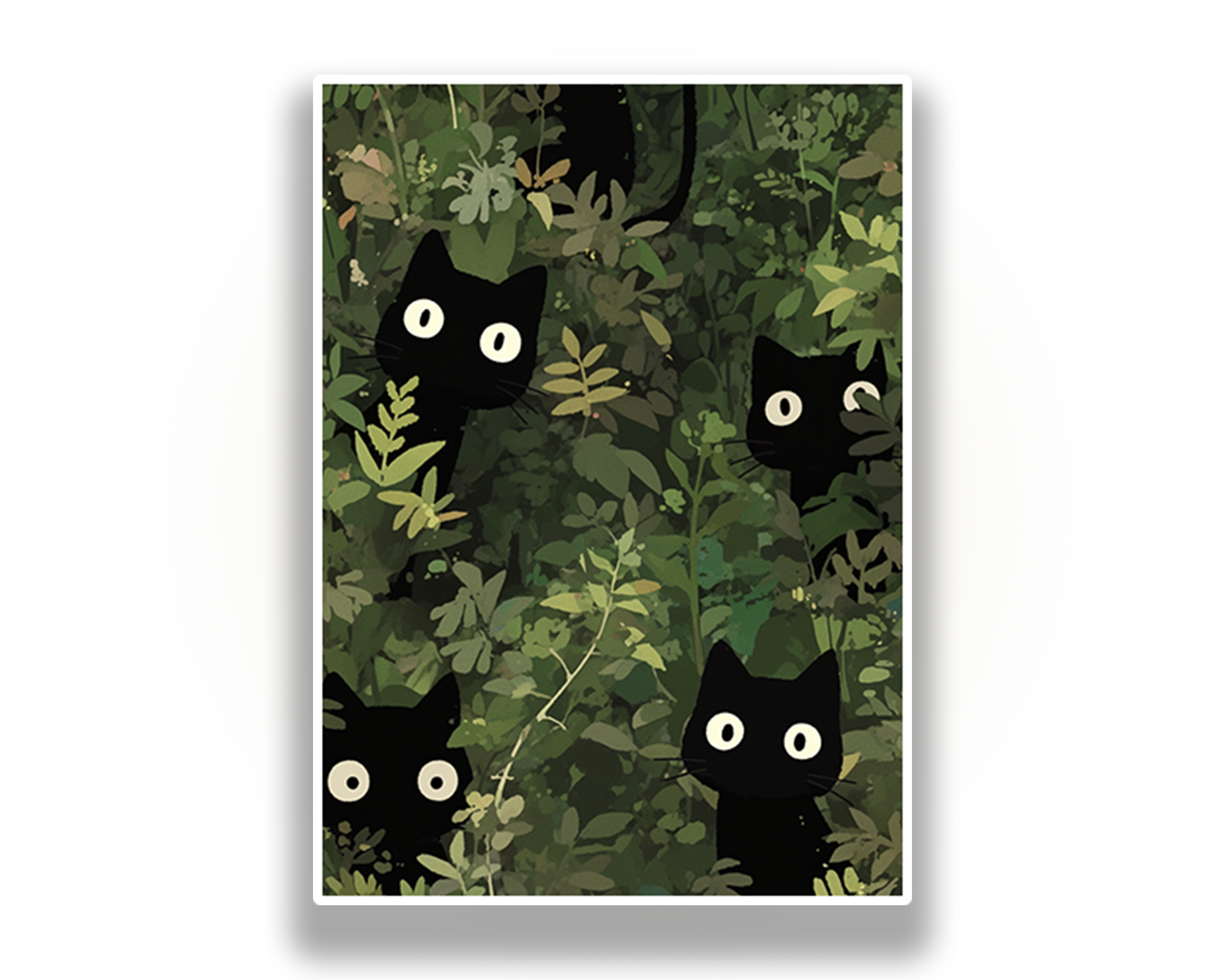 Kawaii Black Cat Card Sleeves