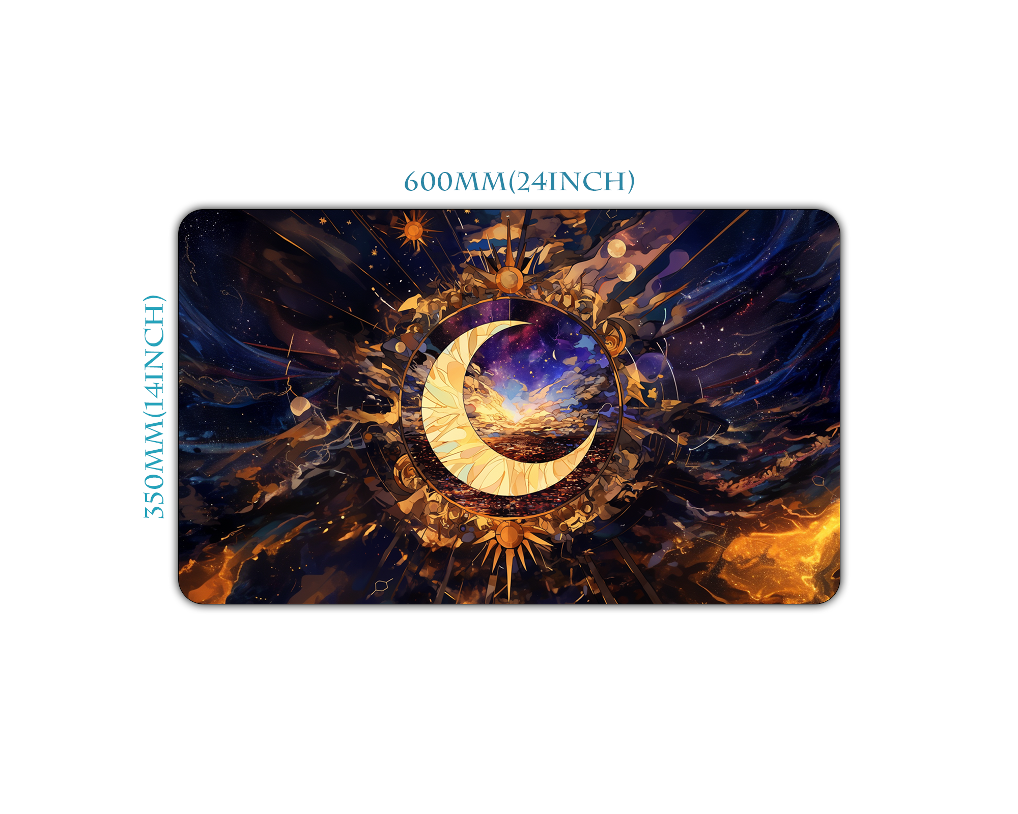 Mystic Moon & Stars  Play Mat| TCG Card game