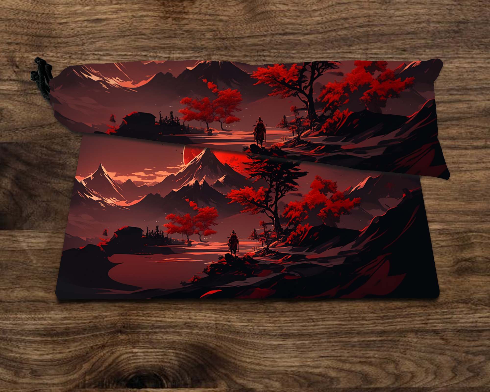 Rising Blood Moon Play Mat| TCG Card game