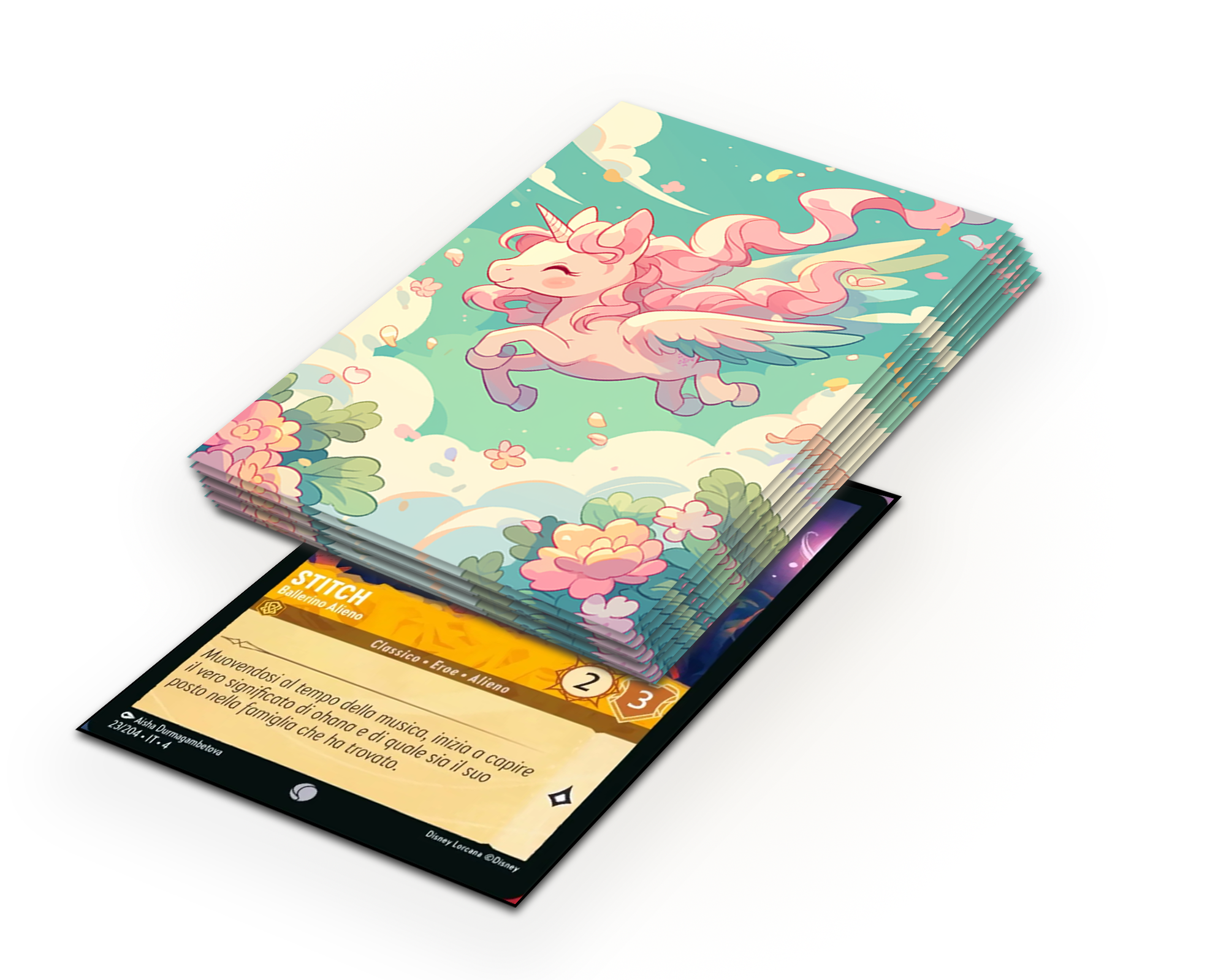 Kawaii Unicorn Card Sleeves