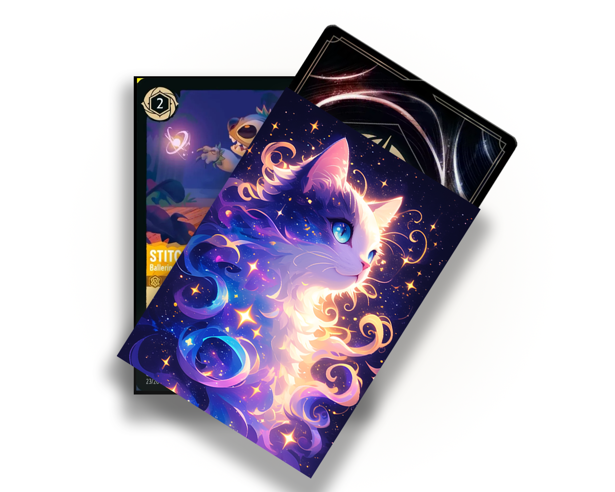 Staring Spritual Kitten Card Sleeves